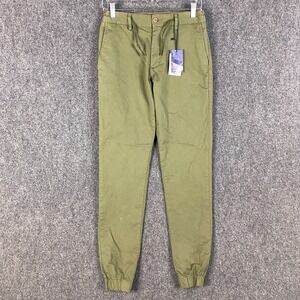 Springfield Joggers Pants Men's 28x32 Eur 46 NWD Green Stretch Drawstring‎